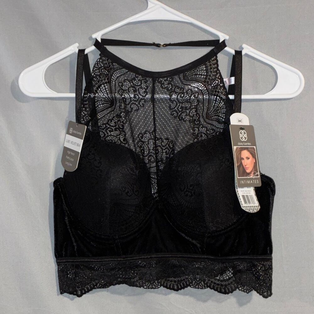 Daisy-fuentes Women's Black Bra